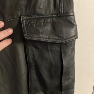 Vintage but very good condition cargo leather pants